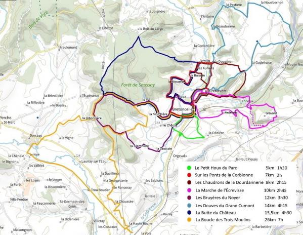 Carte 8 chemins avec légende