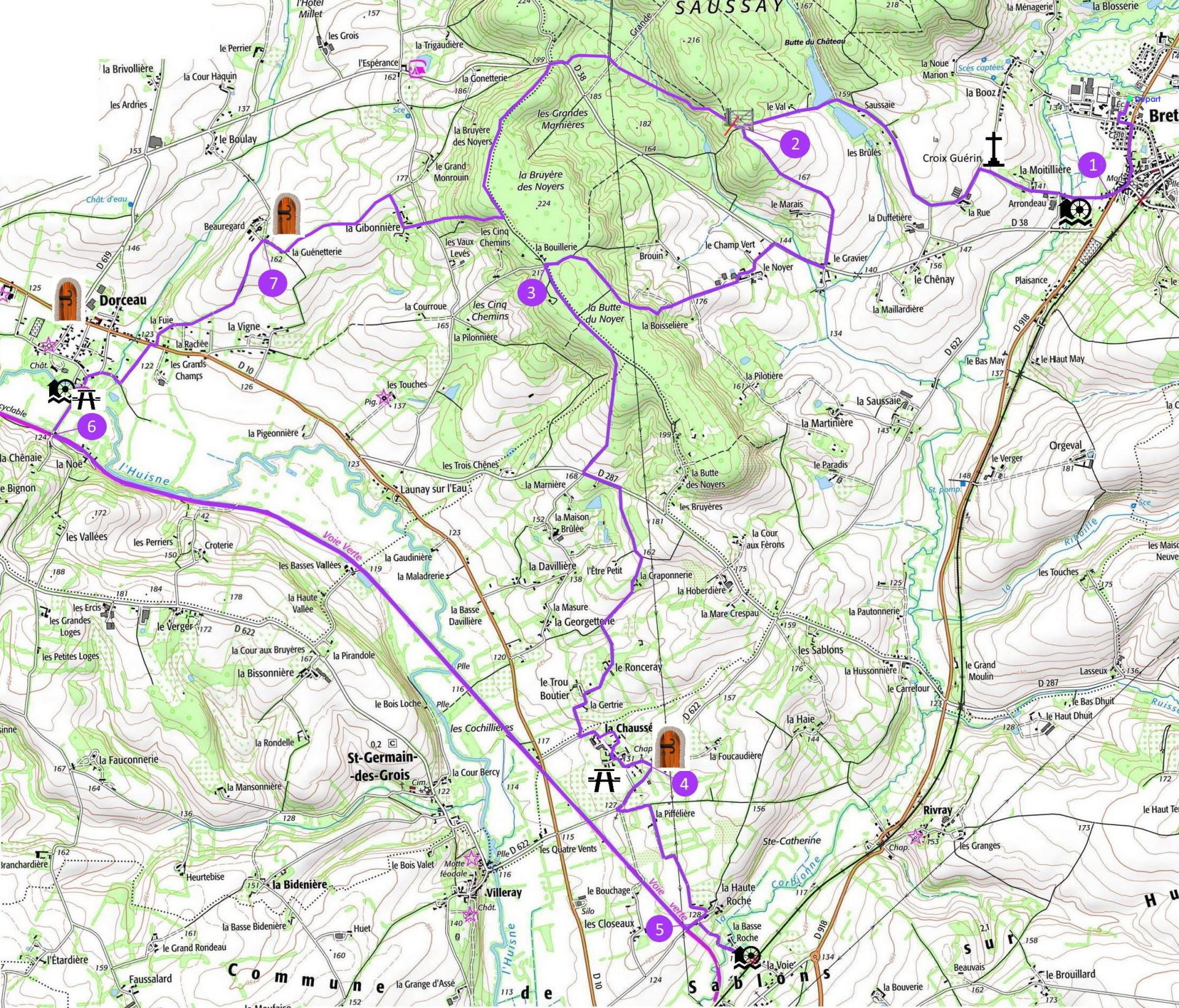 La boucle des trois moulins carte modif 09 23