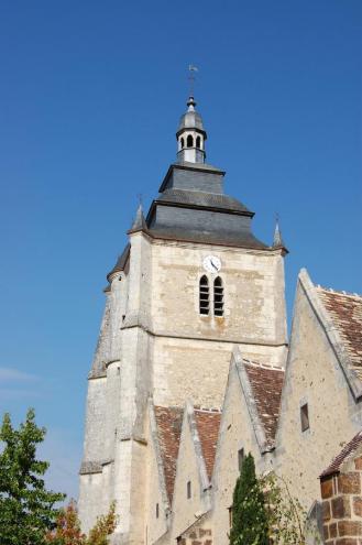 Le clocher de l'église de Bretoncelles