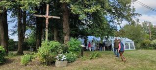 Calvaire de la Régeollière jour de messe